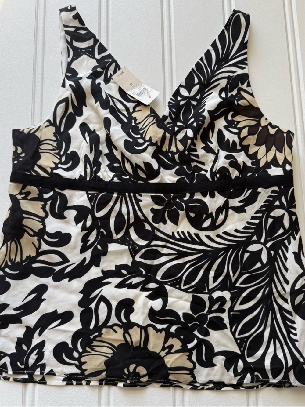Ann Taylor 100% Silk Sleeveless Blouse Top 8 Women NEW 1953